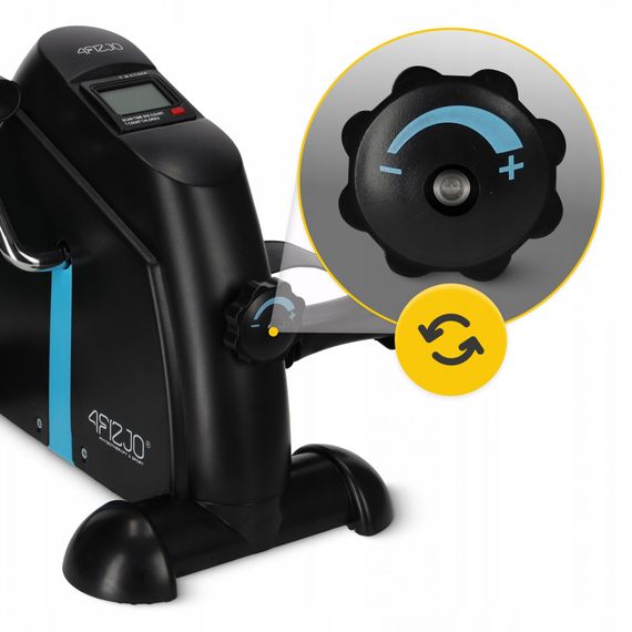 Міні велотренажер 4FIZJO Evo 2 в 1 для рук та ніг MBIKE01 Black/Blue (P-5905973401692) | Зображення 2