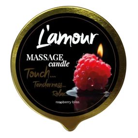 Масажна свічка L’amour Raspberry Bliss, золота, 70 мл Sex Aura
