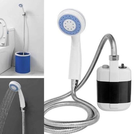 Туристичний душ з насосом і насадкою Portable Outdoor Shower, Душ для походів на природу VF-49 | Зображення 2