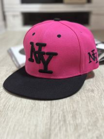 Кепка снепбек (Snapback) Нью-Йорк NY Малиновий 56-61р (9076)