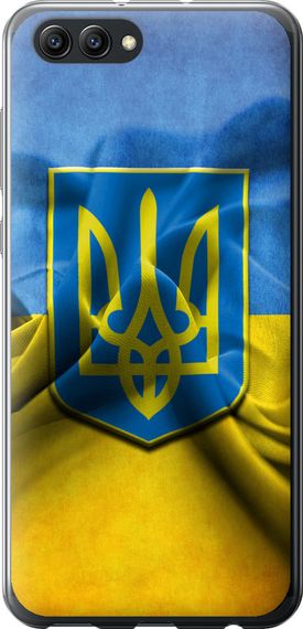 Чехол на Huawei Honor V10 / View 10 Флаг и герб Украины 1 "375u-1579-17620"