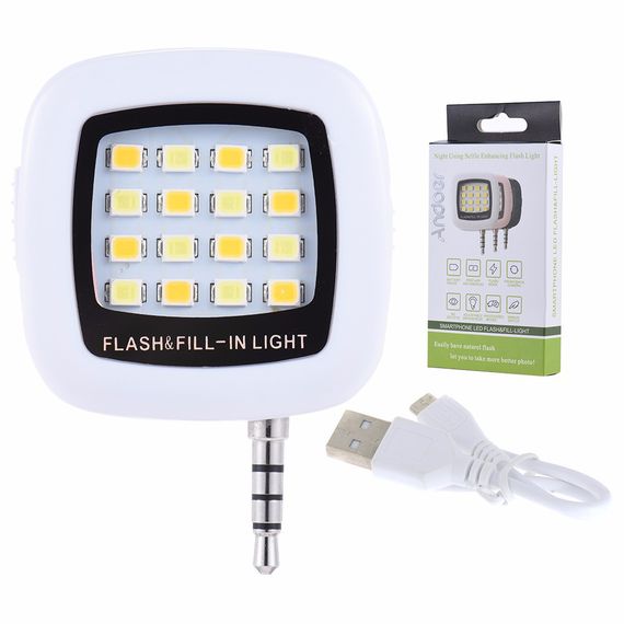 LED спалах для селфи - White | Зображення 3