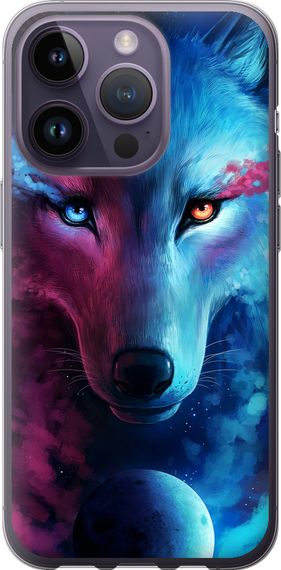 Чехол на iPhone 14 Pro Арт-волк "3999u-2646-17620"