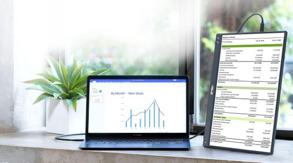 Монітор портативний Asus 15.6&quot; ZenScreen MB16ACV USB-C 90LM0381-B01370 | Зображення 2