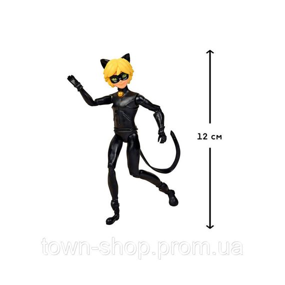 Кукла-мальчик "Леди Баг и Супер-Кот" Супер-Кот Miraculous 50403, 13 см с аксессуарами | Зображення 4
