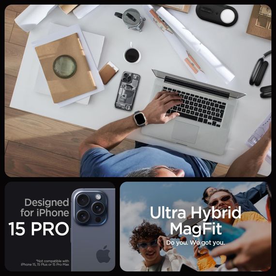Чохол до мобільного телефона Spigen Apple iPhone 15 Pro Ultra Hybrid MagFit Zero One (ACS06721) | Зображення 3