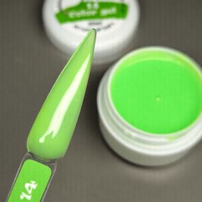 Гель для наращивания ногтей Mi Color Gel 14 (неоново-салатовый) 5мл