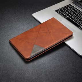 Шкіряний чохол книжка для Samsung Galaxy Tab A 10.5 2022 X200 X205 коричневий
