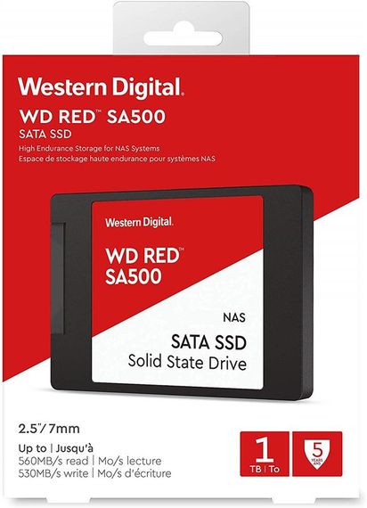 WD Red SA500 NAS SATA 2.5 [WDS100T1R0A] (WDS100T1R0A) | Зображення 1