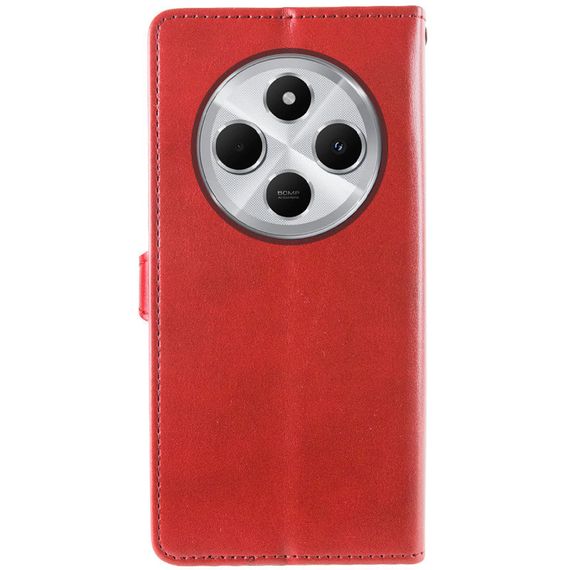 Шкіряний чохол-книжка GETMAN Gallant (PU) для Xiaomi Redmi 14C / Poco C75 Червоний | Зображення 1