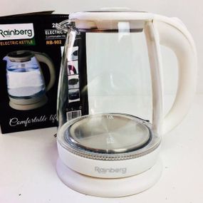 Электрочайник стеклянный Rainberg RB-902 2200 Вт 1.8 л Белый