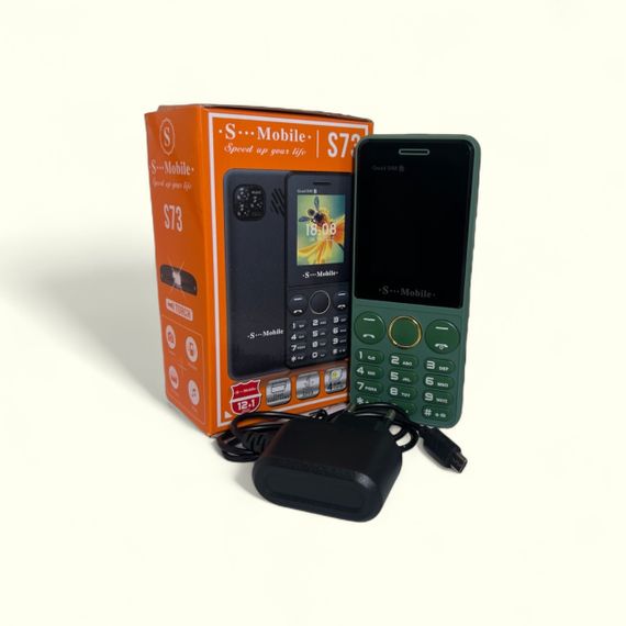 Кнопковий мобільний телефон на 4 сім карти AIEK s-mobile S73 Green | Зображення 6