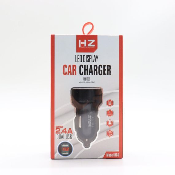 Автомобильный адаптер с индикатором напряжения, 2 USB, CAR USB HC6 / Зарядное устройство в прикуриватель авто | Зображення 8