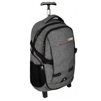 Рюкзак школьный Optima на колесиках 17'' Grey (O97473) - Топ Продаж!