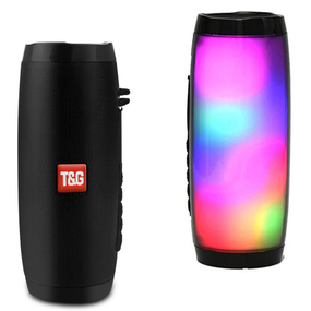 Портативная колонка T&amp;G TG157 с подсветкой, Bluetooth, радио, speakerphone, черный