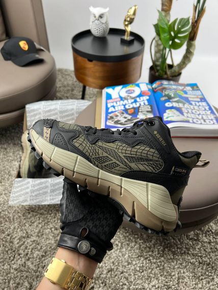 Чоловічі зимові кросівки Zig Kinetica 2.5 Edge Black Grey Khaki Fur  , В'єтнам | Зображення 4