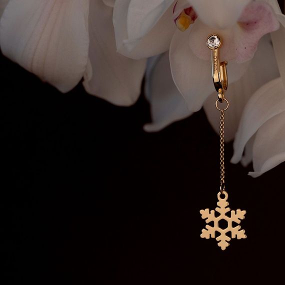 Прикраси для клітора та статевих губ non-pierced clitoral jewelry dangle with snowflake UPKO | Зображення 1