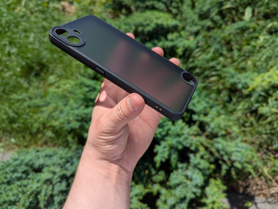 Чехол Wlons Hybrid противоударный PC+TPU для Nothing Phone CMF1  Матовый Черный | Зображення 1