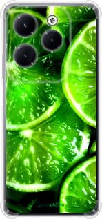 Чохол на Infinix Hot 40 Зелені часточки лимона "852sp-3503-2448"