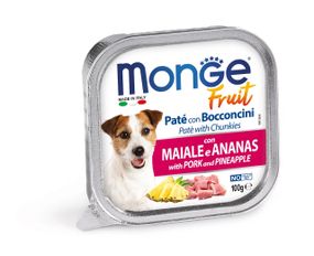 Корм Monge Dog Fruit Maiale вологий зі свининою для дорослих собак 100 гр