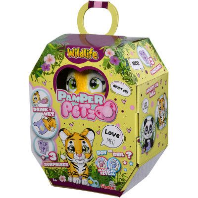 Ігровий набір Simba Pamper Petz Тигреня, що п&apos;є і писає з кольоровою лапкою 3 аксесуарів-сюрпризу (5953575) | Зображення 6