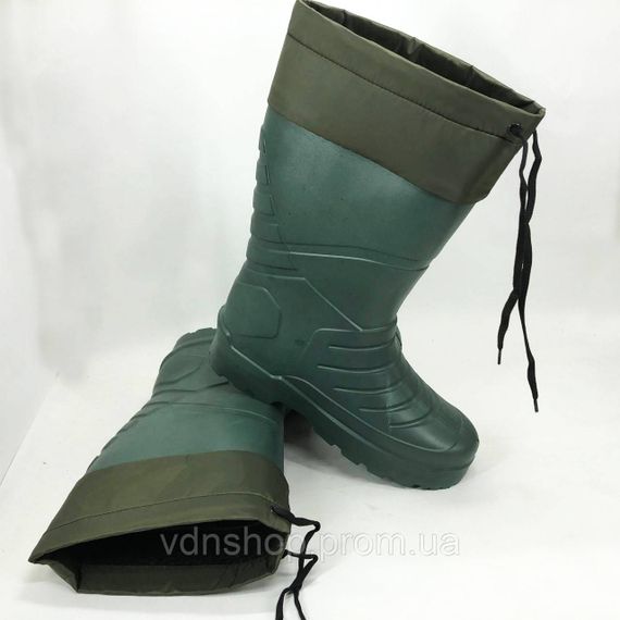 Водонепроникні теплі гумові чоботи 42р, Гумові чоботи спеціальні Утеплені черевики для роботи BY-87 | Зображення 8