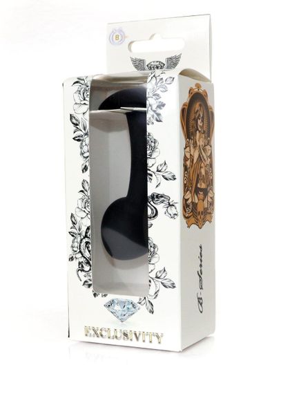 Анальна пробка - Silicone Black Curved Plug M sexstyle | Зображення 5