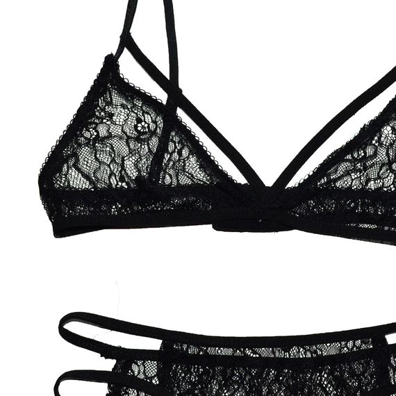 Еротичний комплект Babydoll 40 Чорний 248X-2 | Зображення 3