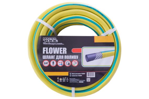 Шланг поливочный Mastertool - 3/4" x 30 м Flower (92-1043) | Зображення 2