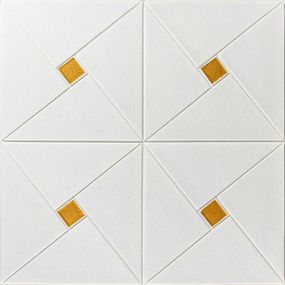 Самоклеюча 3D панель золоті квадрати 700x700x6,5мм (373) SW-00001354