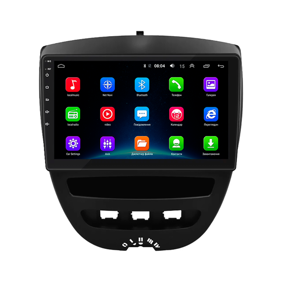 Штатная магнитола 10" Lesko для Toyota Aygo I 2005-2009  2/32Gb/ Wi-Fi Optima Тойота | Зображення 1