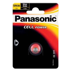 Батарейка Panasonic серебряно-цинковая SR936(394, V394, D394) блистер, 1 шт. (SR-936EL/1B)