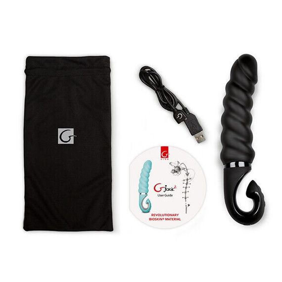 Вибратор рельефный Gjack2 черный sexstyle | Зображення 2