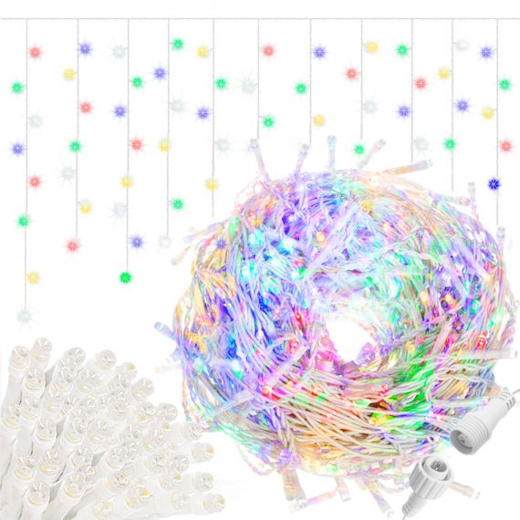 Гірлянда бахрома вулична (зовнішня) Springos 20 м 500 LED + Flash CL0519 Mix | Зображення 9