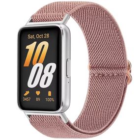 Нейлоновий еластичний ремінець Samsung Galaxy Fit 3 пильно рожевий
