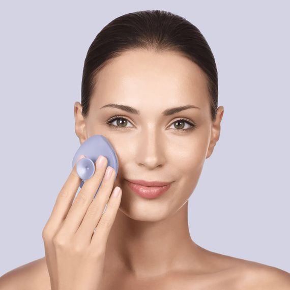 Щетка для лица GESKE Facial Brush 4в1 с держателем white, Фиолетовый | Зображення 3