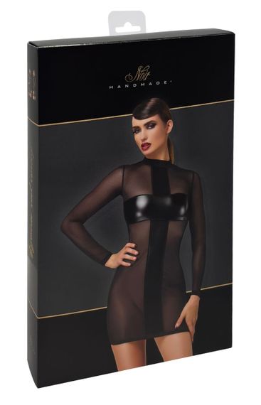 Сукня Noir Handmade F369 Crossfire Mesh & Wetlook Mini dress S Sex Aura | Зображення 6