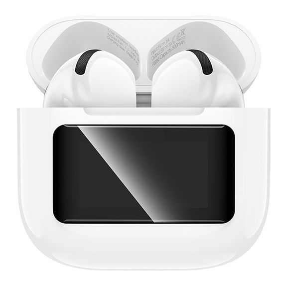 Беспроводные TWS наушники Hoco EW73 Randy with Touch Screen White | Зображення 4