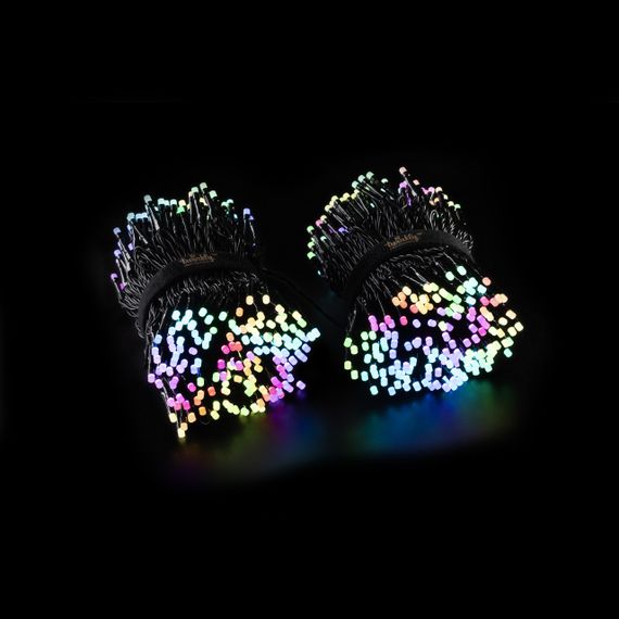 Smart LED Гирлянда Twinkly Strings RGB 600, Gen II, IP44, длина 48м, кабель черный (TWS600STP-BEU)