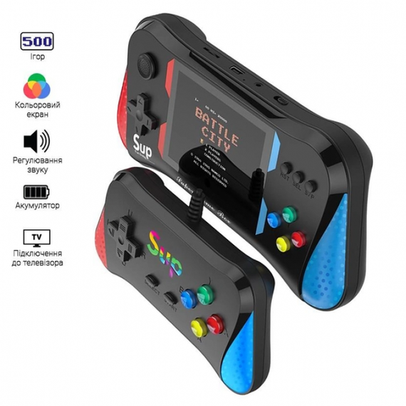 Игровая консоль SUP X7M Приставка с дополнительным джойстиком Dendy SEGA 500в1 | Зображення 2