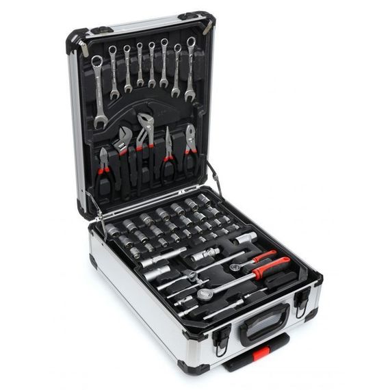 Професійний набір інструментів Tools Set KRAFFTEC у валізі з тріскачкою із 408 предметів | Зображення 3