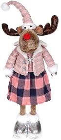 New Years elk girl мяка іграшка 28х18х78см
