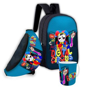 Набір дитячий цифровий цирк рюкзак 36х27см сумка-бананка, кружка з принтом для хлопчика (01617)