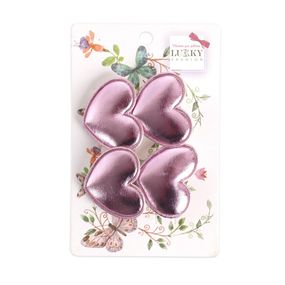 Зажим детский для волос "Сердечко" T18547(бузковий)