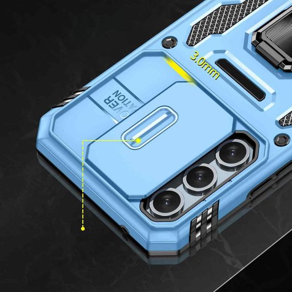 Ударостійкий чохол Camshield Army Ring для Samsung Galaxy A35 / A55 Блакитний / Light Blue | Зображення 3