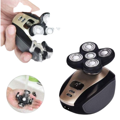 Акумуляторна електробритва 5 в 1 портативна подвійні японські леза швидка зарядка Kemei KM-1000 | Зображення 1