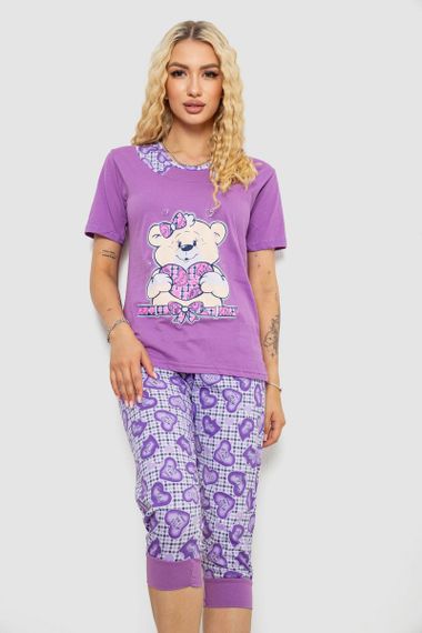 Пижама женская, цвет сиреневый, 243R03675