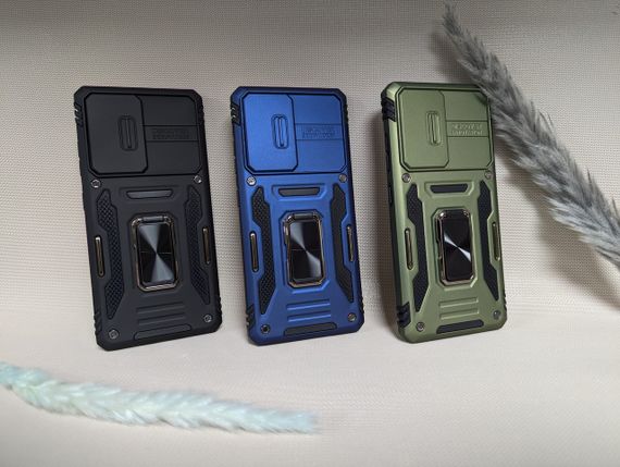 Чохол Samsung S21 ultra 5G  Протиударний Camera Slide Ring NEW чорний