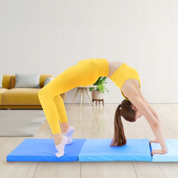 Мат гімнастичний складаний 4FIZJO 180 x 60 x 5 см 4FJ0570 Blue/Sky Blue (P-5907739319685) | Зображення 4