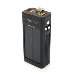 Powerbank ACL PW-90 30000mAh, SOLAR, Кабель TypeC+Lighting, 0, 72kg, Black